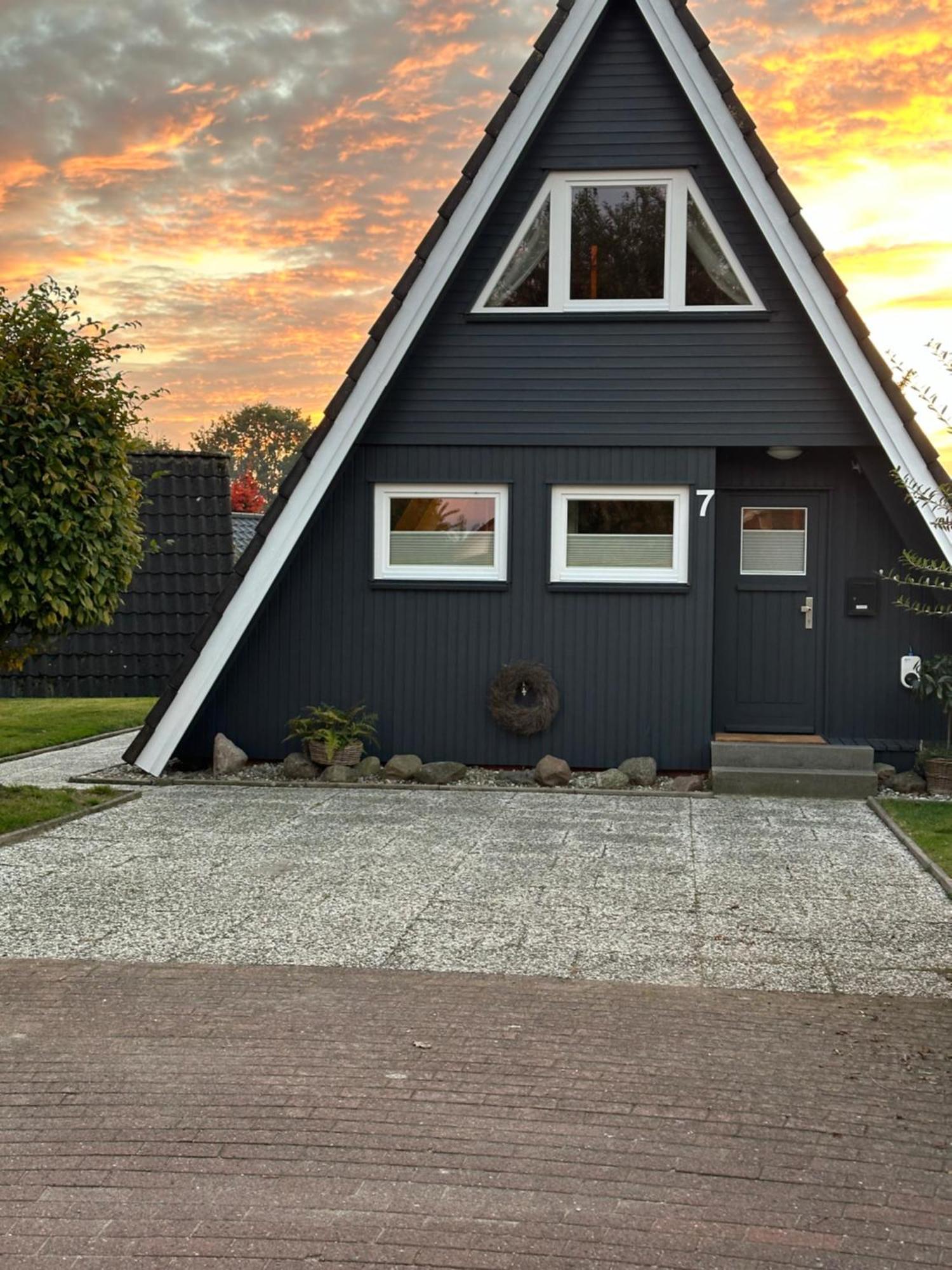Nur-Dach-Haus Am Alfsee Rieste エクステリア 写真
