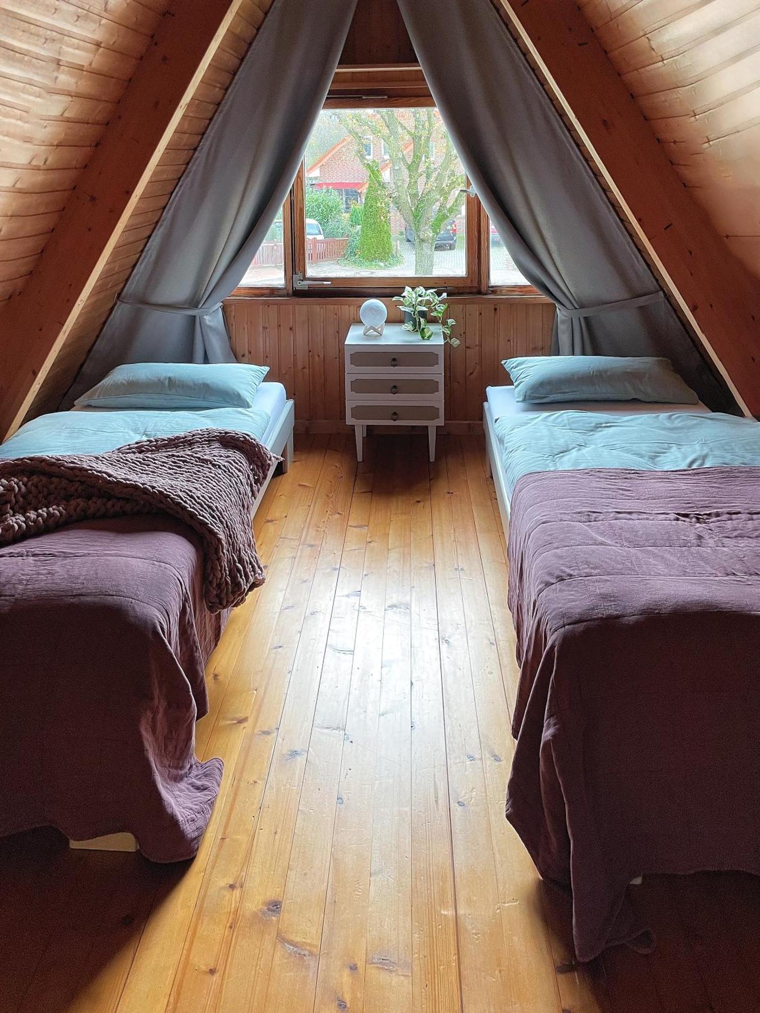 Nur-Dach-Haus Am Alfsee Rieste エクステリア 写真